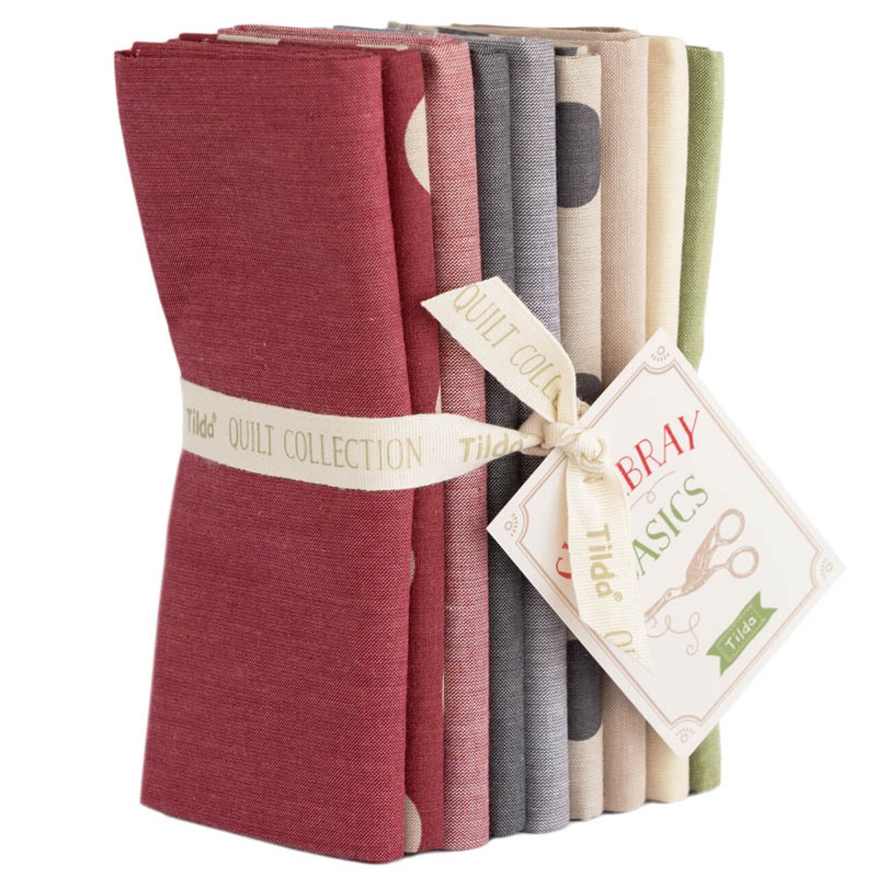 Tilda Fabrics Chambray Basics Winter Fat Quarter Bundle -20" x 22" - 100% Cotton